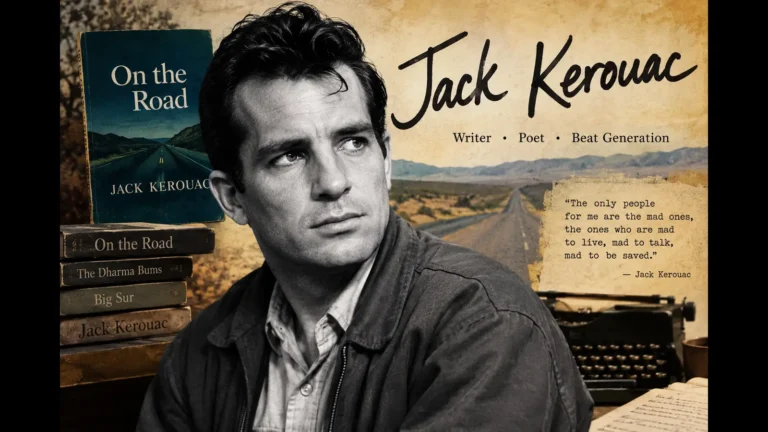 Jack Kerouac portrait, American poet and novelist, 1922–1969